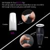 UNA GELLA Acrylic Nail Tips White Half Cover False Nails Tips French Style Square Gel Nail Tips 504pcs Fake Nails No c Curve for DIY French Tip Press On Nails 12 Sizes(White Half)