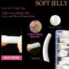 UNA GELLA Acrylic Nail Tips White Half Cover False Nails Tips French Style Square Gel Nail Tips 504pcs Fake Nails No c Curve for DIY French Tip Press On Nails 12 Sizes(White Half)