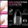 UNA GELLA Almond Gel Nail Tips, 504PCS Pre Etched Clear Fake Nails Tips Medium Almond Shape – 12 Sizes Full Cover Soft Acrylic Press On Nail Extensions No C Curve Gift for Diy at Home(Pointed Almond)