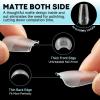 UNA GELLA Coffin Nails Tips Pre-buff Soft Nail Tips Matte Coffin False Nails Tips Acrylic Full Cover 312Pcs 15Sizes Gelly Press On Nails Fake Nail Tips for Nail Extension DIY Salon