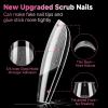 UNA GELLA Extra Short Almond Nail Tips 12 Sizes Short Almond Gel Nail Tips 120Pcs Soft Gel Clear Full Cover Nails Tips Acrylic False Nails Press On Nails for Extensions DIY Salon(A1-Short Coffin)
