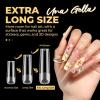 UNA GELLA Extra Short Almond Nail Tips, 504 Pcs Pre-Filed XS Almond Gel Nails, 12 Sizes Half Matte Full Cover Press Ons for Nail Extension Manicure Home DIY Salon(XXL Full Square)