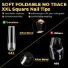 UNA GELLA Extra Short Almond Nail Tips, 504 Pcs Pre-Filed XS Almond Gel Nails, 12 Sizes Half Matte Full Cover Press Ons for Nail Extension Manicure Home DIY Salon(XXL Full Square)
