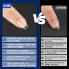 UNA GELLA Extra Short Coffin Nail Tips 504Pcs Short Coffin Gel Nail Tips 12 Sizes Press On Nails Full Cover Clear Soft Gel Fake Nails Extension for Home DIY Salon