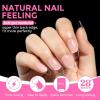 UNA GELLA Extra Short Coffin Nail Tips: XS 216pcs Pre-shape Press on Nails Extra Short Coffin Gel Tips Full Cover Acrylic Fake False Nails Extension 12 Sizes Gelly Tips(Pointed Almond)