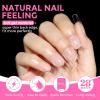 UNA GELLA Extra Short Coffin Nail Tips: XS 216pcs Pre-shape Press on Nails Extra Short Coffin Gel Tips Full Cover Acrylic Fake False Nails Extension 12 Sizes Gelly Tips(Medium Square)