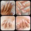 UNA GELLA Medium Almond Gel Nail Tips, 504PCS Clear Fake Nails Tips Shape Full Cover Acrylic Gel Nail Extension For Diy Home Salon 12 Sizes(A – ShortAlmond)
