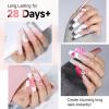 UNA GELLA Nail Tips Sqaure Extra Long Tapered Sqaure Nail Tips 504pcs XXL Clear Fake Nails Full Cover Square Gel Tips for Acrylic Nails Tips for Press on Nail Extensions Home DIY Salon 12 Sizes(A-XXL Full Square)