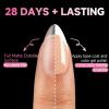 UNA GELLA Short Almond Nail Tips, 312Pcs Pre-file Inner & Full Matte Surface Short Almond Nail Tips, 15 Sizes No C Curve Soft Acrylic False Nails for Nail Extension