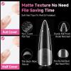 UNA GELLA Short Almond Nail Tips, 312pcs Short Almond Gel Nail Tips Shape Pre Etched Press On Nails Clear Acrylic Fake Nails No C Curve for Full Cover Nails Extension Home Art DIY Salon 12 Sizes(Extra Long Stiletto)