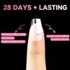 UNA GELLA Short Almond Nail Tips, 312pcs Short Almond Gel Nail Tips Shape Pre Etched Press On Nails Clear Acrylic Fake Nails No C Curve for Full Cover Nails Extension Home Art DIY Salon 12 Sizes(B0 – Short Coffin)