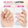 UNA GELLA Short Almond Nail Tips, 312pcs Short Almond Gel Nail Tips Shape Pre Etched Press On Nails Clear Acrylic Fake Nails No C Curve for Full Cover Nails Extension Home Art DIY Salon 12 Sizes(A01 – Extra ShortAlmond)