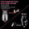 UNA GELLA Short Almond Nail Tips, 312pcs Short Almond Gel Nail Tips Shape Pre Etched Press On Nails Clear Acrylic Fake Nails No C Curve for Full Cover Nails Extension Home Art DIY Salon 12 Sizes(B0 – Short Coffin)