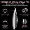 UNA GELLA Short Almond Nail Tips Thicker X-Soft Flexible Gel Nail Tips Pre-Etched 330PCS Full Cover Short Acrylic Fake Nails Strength Nails for Press on Nail Extensions DIY Salon 15 Sizes