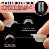 UNA GELLA Short Coffin Gel Nails Tip Pre-shaped Surface 504Pcs Press on Fake Nails Matte Full Cover Acrylic Gel False Nail for Nail Extension DIY Nail Salon 15Sizes Soft Gelly Tips(Short Square)