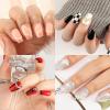 UNA GELLA Short Coffin Nail Tips 216pcs Short Coffin Gel Nail Tips 12 Sizes Full Cover Soft Gel Clear Fake Nails Extension for Home DIY Salon