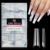 UNA GELLA Extra Long Coffin Fake Nails 504pcs Double Side Pre-shape Gel Acrylic XL Nail Tips for Half Cover Nail Extension Home DIY Nail Salon 12 Sizes Gelly Tips