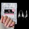 imageUNA GELLA Short Almond Gel Nail Tips 504PCS Acylic Nail Tips Almond Shape Extra Short Pre Etched Half Cover 12sizes Salon Quality Soft Press On Nails DIY for Home Nails ExtensionA0Almond Short