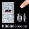 UNA GELLA Short Almond Nail Tips, 312pcs Short Almond Gel Nail Tips Shape Pre Etched Press On Nails Clear Acrylic Fake Nails No C Curve for Full Cover Nails Extension Home Art DIY Salon 12 Sizes(A2 – Short Oval)