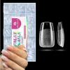 UNA GELLA Short Almond Nail Tips, 312pcs Short Almond Gel Nail Tips Shape Pre Etched Press On Nails Clear Acrylic Fake Nails No C Curve for Full Cover Nails Extension Home Art DIY Salon 12 Sizes(Full Coffin Short)