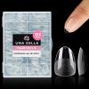 UNA GELLA Short Almond Nail Tips, 312pcs Short Almond Gel Nail Tips Shape Pre Etched Press On Nails Clear Acrylic Fake Nails No C Curve for Full Cover Nails Extension Home Art DIY Salon 12 Sizes(A01 – Extra ShortAlmond)