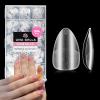 UNA GELLA Short Almond Nail Tips: 504pcs Pre Etched Fake Nails Tips Almond Shape Matte Full Cover Soft Acrylic Press On Nails Extensions No C Curve Gift For Diy At Home