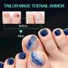 UNA GELLA Toe Nail Tips 216Pcs Short Square False Soft Gel Full Cover Fake Toe Nails Matte Toe Nails 12 Sizes Pre-shape Fake Toenails Gel Toe Nail Tips For Nail Extension Home DIY Nail Salon