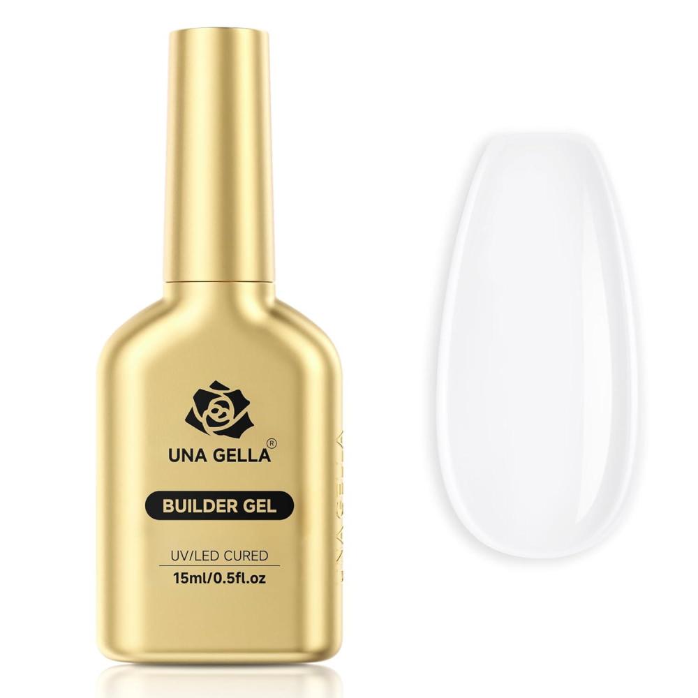 imageUNA GELLA Builder Gel For Nails 7 In 1 Clear Hard nail Strengthener Builder Gel For Apex BuildingNail Extension Led Lamp Needed