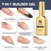 UNA GELLA Builder Gel For Nails, 7 In 1 Clear Hard nail Strengthener Builder Gel For Apex Building/Nail Extension, Led Lamp Needed