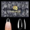 UNA GELLA Gel Nail Glue, 15ml*2pcs No U V/Lamp Needed Nail Gel Glue, Quick Air Drying Semi Solid Nail Glue GEL For Fake Acrylic Nails Tips Press Ons Extension DIY Kit(AlmondNail)