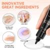 UNA GELLA 9 in 1 Gel Nail Glue for Clear Acrylic Nails Tips 2Pcs 10ml Long Lasting Super Strong Brush on Nail Gel Glue for False Press on Nails Tips Base Blooming Gel, U V Light Required(B-15ml Nail Glue)