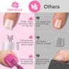 UNA GELLA 9 in 1 Gel Nail Glue for Clear Acrylic Nails Tips 2Pcs 10ml Long Lasting Super Strong Brush on Nail Gel Glue for False Press on Nails Tips Base Blooming Gel, U V Light Required(Square Toe Nail Tips 216pcs)