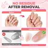 UNA GELLA 9 in 1 Gel Nail Glue for Clear Acrylic Nails Tips 2Pcs 10ml Long Lasting Super Strong Brush on Nail Gel Glue for False Press on Nails Tips Base Blooming Gel, U V Light Required(Nail Glue Remover 2ps)
