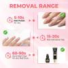 UNA GELLA 9 in 1 Gel Nail Glue for Clear Acrylic Nails Tips 2Pcs 10ml Long Lasting Super Strong Brush on Nail Gel Glue for False Press on Nails Tips Base Blooming Gel, U V Light Required(Nail Glue Remover 2ps)