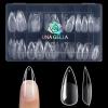 UNA GELLA 15ml Semi Solid Nail Glue Gel with 10ml Nail Glue Remover for Press On Nails Tips No Lamp Needed Super Strong Gel Nail Glue with 2 in 1 Acrylic Nails Remover Long Lasting Fake Nails Kit(D1-Medium Stiletto)