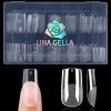 UNA GELLA 15ml Semi Solid Nail Glue Gel with 10ml Nail Glue Remover for Press On Nails Tips No Lamp Needed Super Strong Gel Nail Glue with 2 in 1 Acrylic Nails Remover Long Lasting Fake Nails Kit(Medium Square)