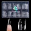 UNA GELLA 15ml Semi Solid Nail Glue Gel with 10ml Nail Glue Remover for Press On Nails Tips No Lamp Needed Super Strong Gel Nail Glue with 2 in 1 Acrylic Nails Remover Long Lasting Fake Nails Kit(D2-Long Stiletto)