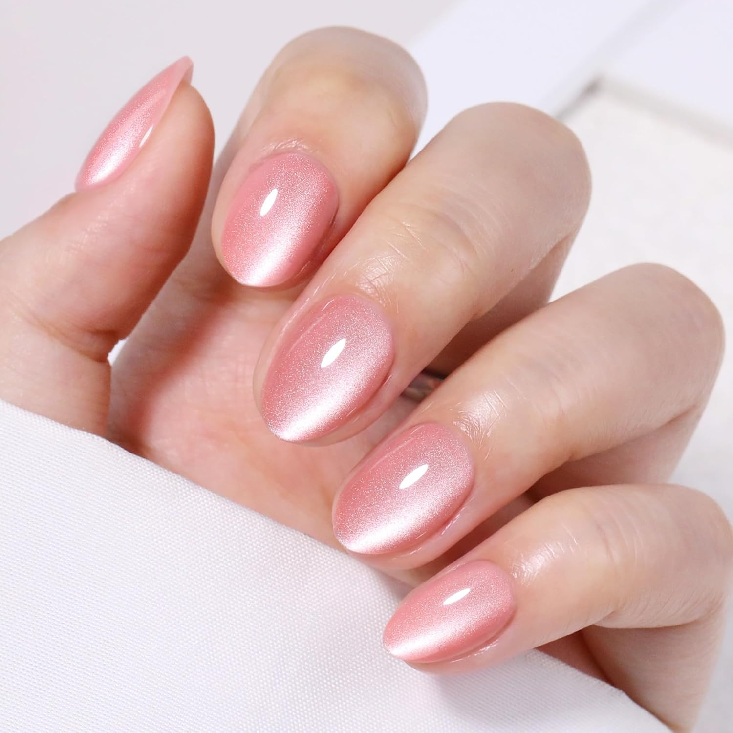 image:imageUNA GELLA Almond Press On Nails 32Pcs 16 Sizes Pastel Lilac Lavender Fake Nails with Glue and Adhesive Tabs Opaque Reusable Glue On Nails Kit for Women ManicureVelvet Nude