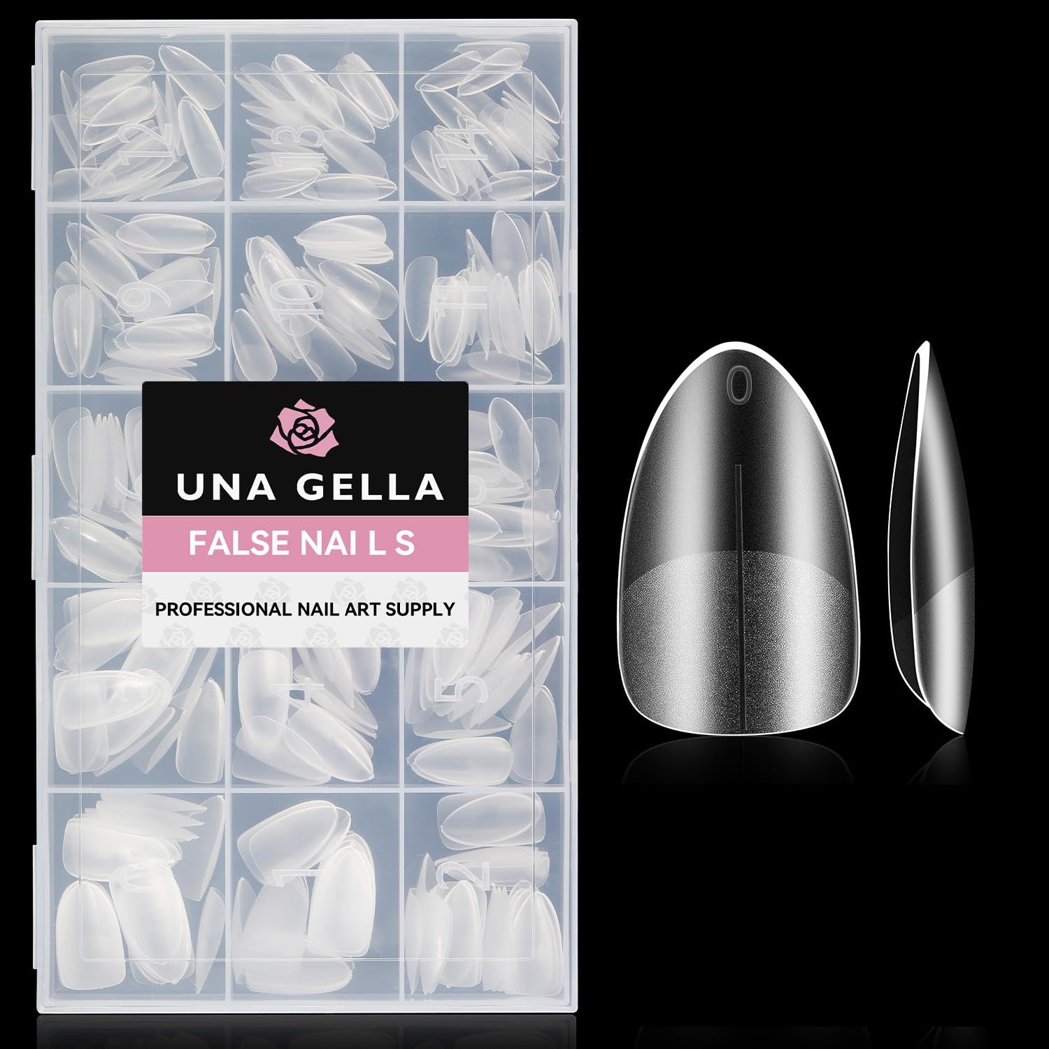 image:imageUNA GELLA Almond Press On Nails 32Pcs 16 Sizes Pastel Lilac Lavender Fake Nails with Glue and Adhesive Tabs Opaque Reusable Glue On Nails Kit for Women ManicureMediumAlmond
