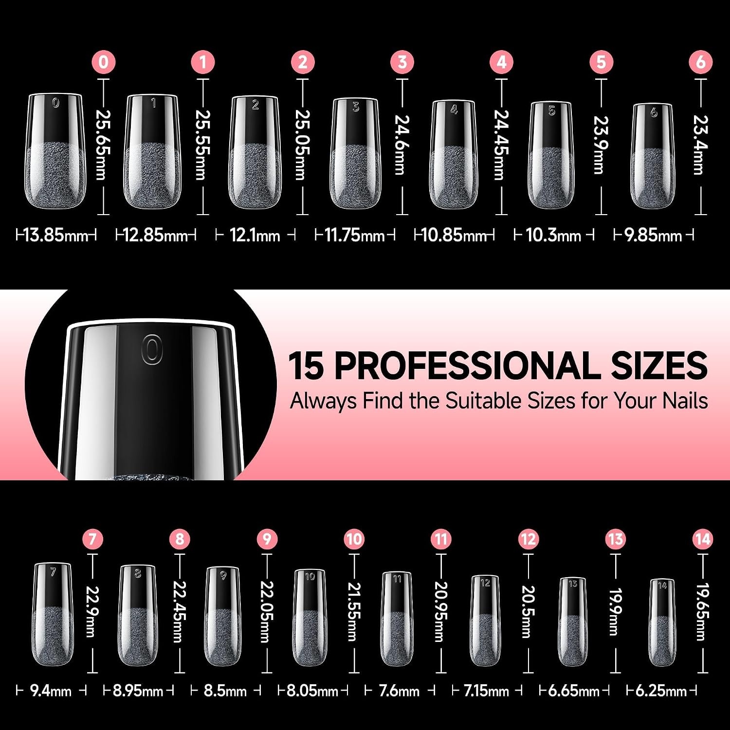 image:imageUNA GELLA Almond Press On Nails 32Pcs 16 Sizes Pastel Lilac Lavender Fake Nails with Glue and Adhesive Tabs Opaque Reusable Glue On Nails Kit for Women ManicureZMedium Square
