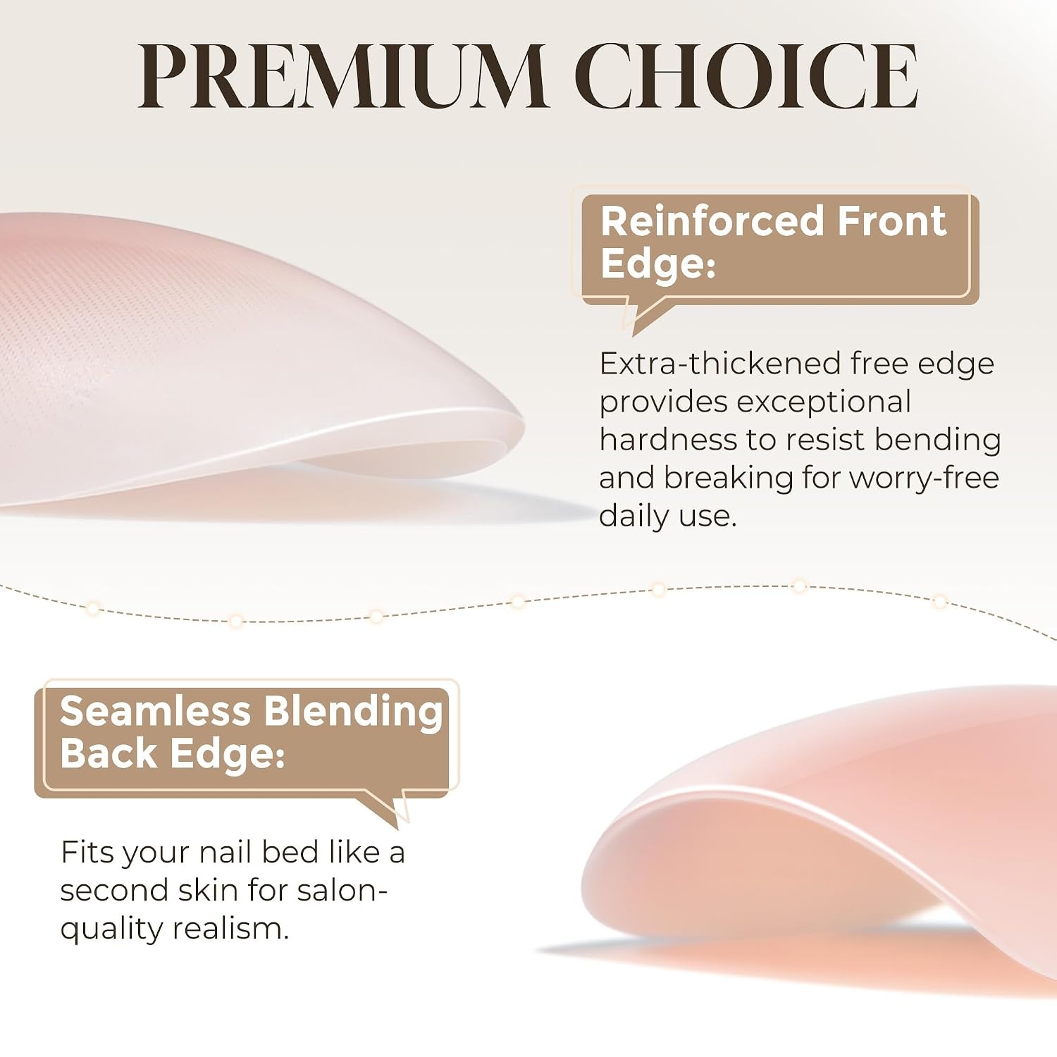 image:imageUNA GELLA Almond Press On Nails 32Pcs 16 Sizes Pastel Lilac Lavender Fake Nails with Glue and Adhesive Tabs Opaque Reusable Glue On Nails Kit for Women ManicureCOmbre Nude