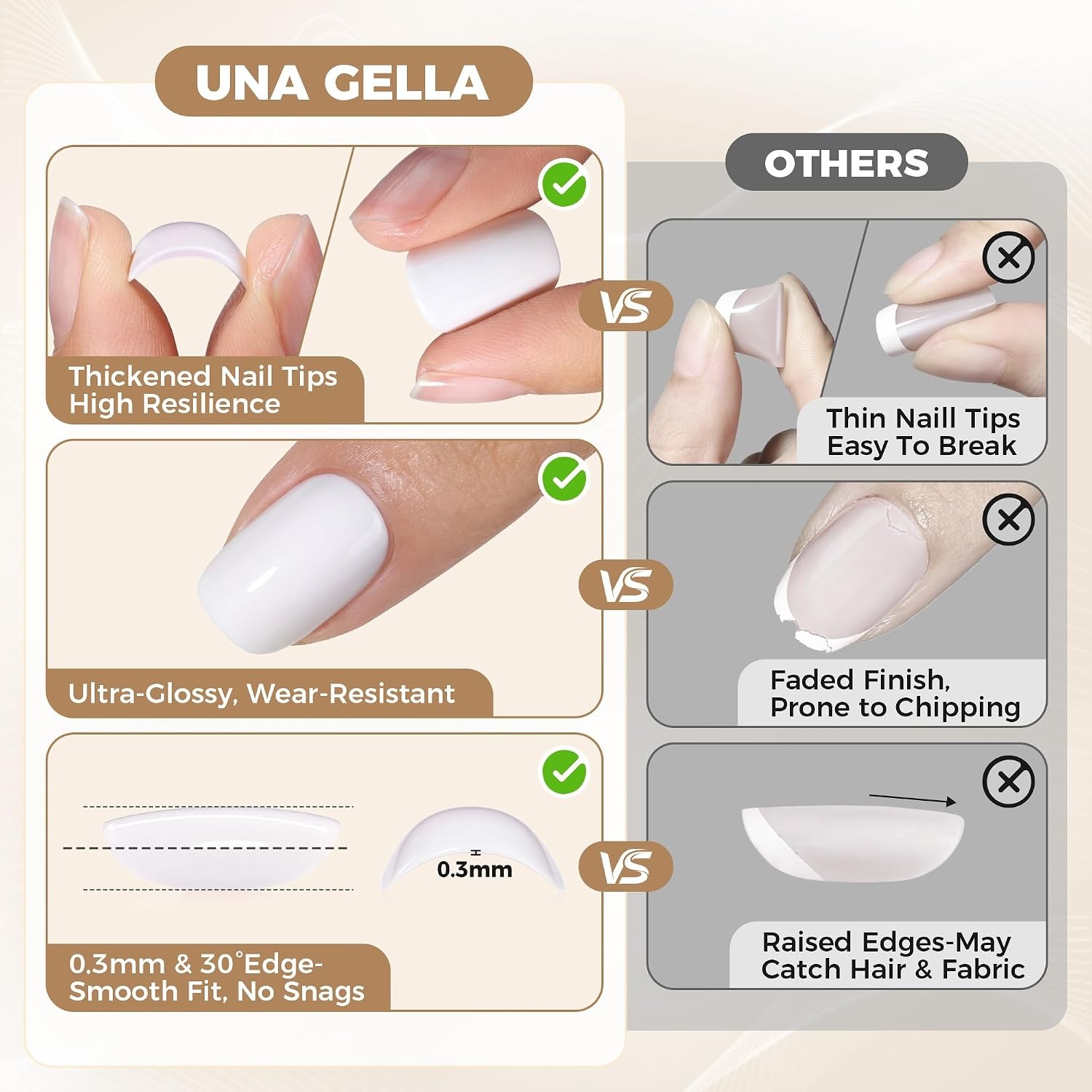 image:imageUNA GELLA Halloween Press On Nails Short Almond 32Pcs Pumpkin Fake Nails Soft Gel Nail Tips Almond Shape in 16 Sizes with Semi Glue and Jelly Tabs Orange Glitter Finish for Party Fall ManicuresLight Pink Short Squoval