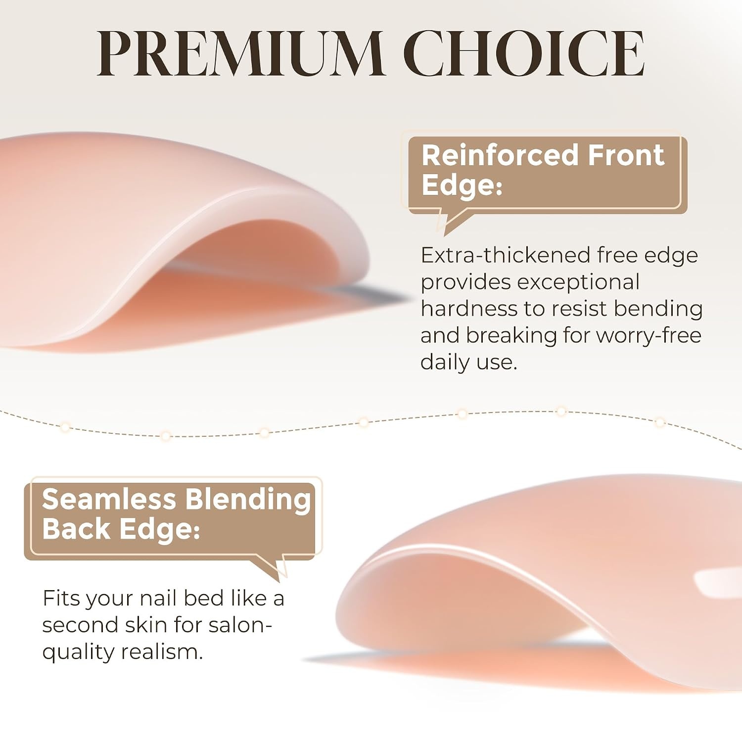 image:imageUNA GELLA Short Square Press On Nails 32 Pcs 16 Sizes Soft Gel Fake Nails Sheer Jelly Light Pink Glossy False Nails for Women Reusable Stick On Nails Kit with Glue and Adhesive TabsANude Cream