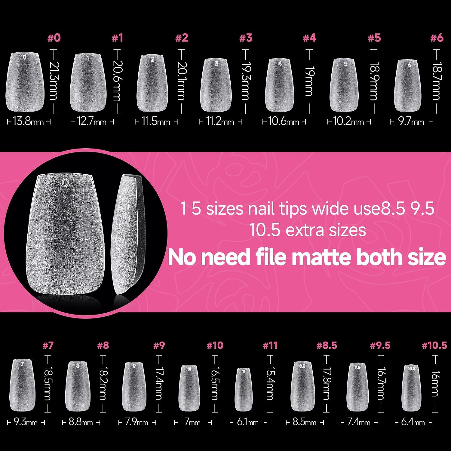 image:imageUNA GELLA Short Square Press On Nails 32 Pcs 16 Sizes Soft Gel Fake Nails Sheer Jelly Light Pink Glossy False Nails for Women Reusable Stick On Nails Kit with Glue and Adhesive TabsZShort Coffin