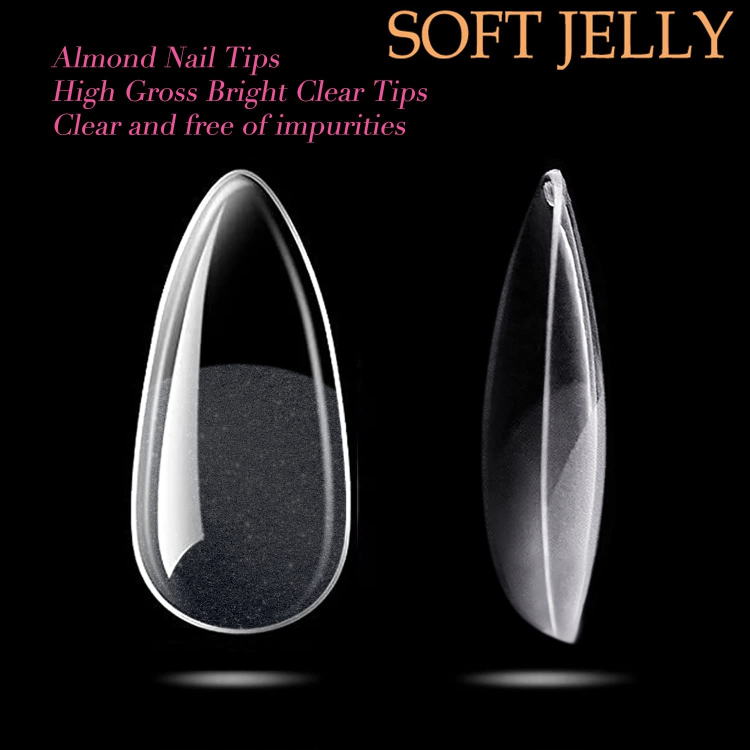 image:imageUNA GELLA Short Squoval Press On Nails 32Pcs 16 Sizes Soft Gel Round Fake Nails with Silver Cat Eye Effect Light Pink Reusable Artificial Stick On Nails Kit with Glue and Adhesive TabsZMedium Almond