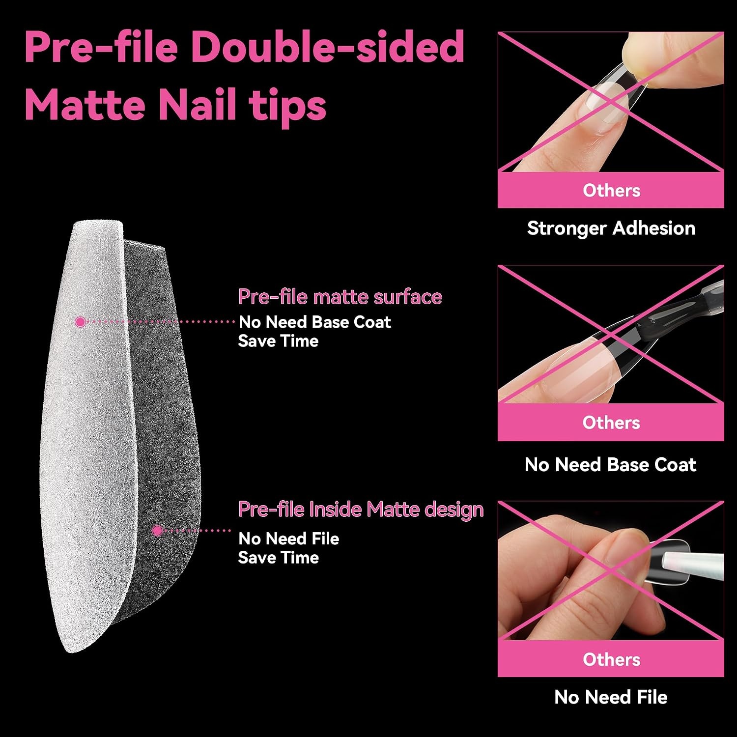 image:imageUNA GELLA Short Squoval Press On Nails 32Pcs 16 Sizes Soft Gel Round Fake Nails with Silver Cat Eye Effect Light Pink Reusable Artificial Stick On Nails Kit with Glue and Adhesive TabsRound