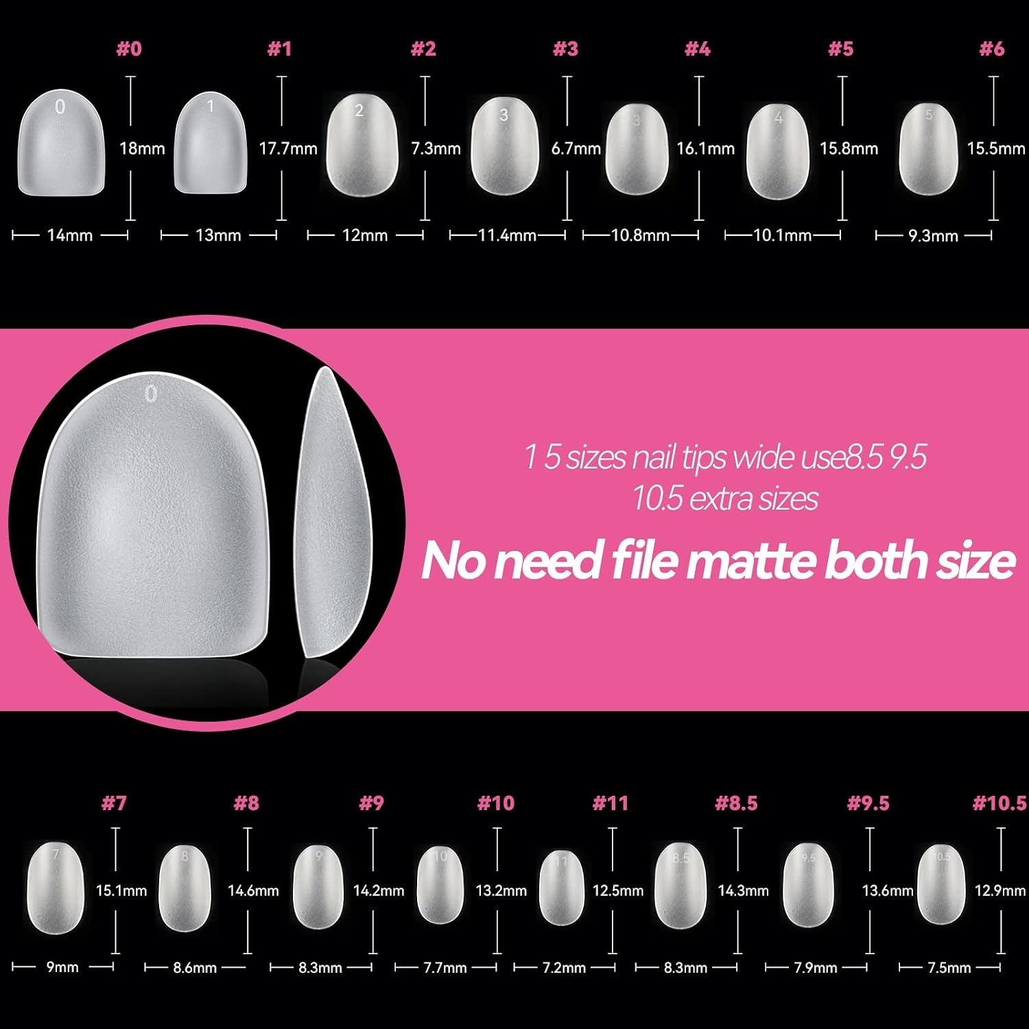 image:imageUNA GELLA Short Squoval Press On Nails 32Pcs 16 Sizes Soft Gel Round Fake Nails with Silver Cat Eye Effect Light Pink Reusable Artificial Stick On Nails Kit with Glue and Adhesive TabsRound