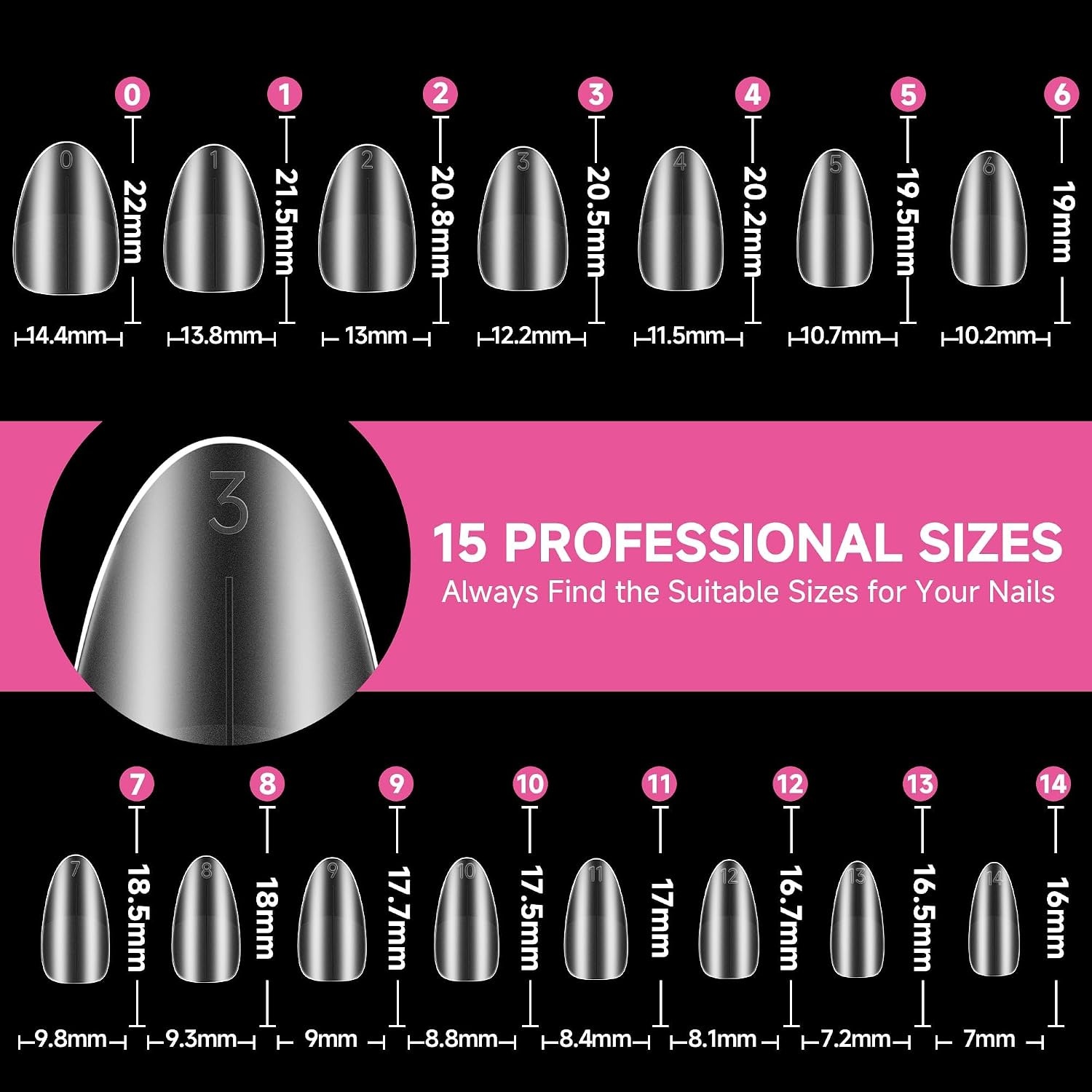 image:imageUNA GELLA Short Squoval Press On Nails 32Pcs 16 Sizes Soft Gel Round Fake Nails with Silver Cat Eye Effect Light Pink Reusable Artificial Stick On Nails Kit with Glue and Adhesive TabsZShort Almond