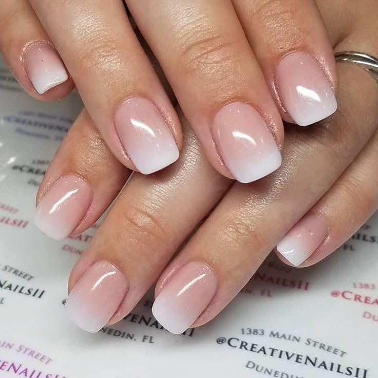 image:imageUNA GELLA Short Square Press On Nails 32 Pcs 16 Sizes Soft Gel Fake Nails Sheer Jelly Light Pink Glossy False Nails for Women Reusable Stick On Nails Kit with Glue and Adhesive TabsANude Cream