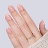 UNA GELLA Almond Press On Nails – 32Pcs 16 Sizes Pastel Lilac Lavender Fake Nails with Glue and Adhesive Tabs, Opaque Reusable Glue On Nails Kit for Women Manicure(Gilded Rose)